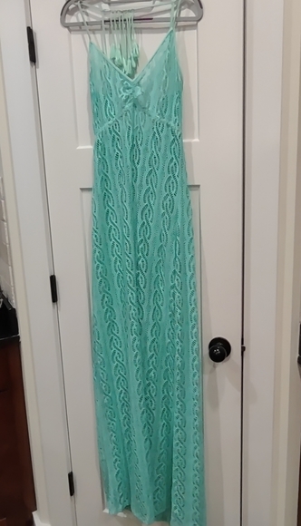 𝅺NWT Luli Fama Tassel back stretch maxi dress - L - Picture 5 of 9